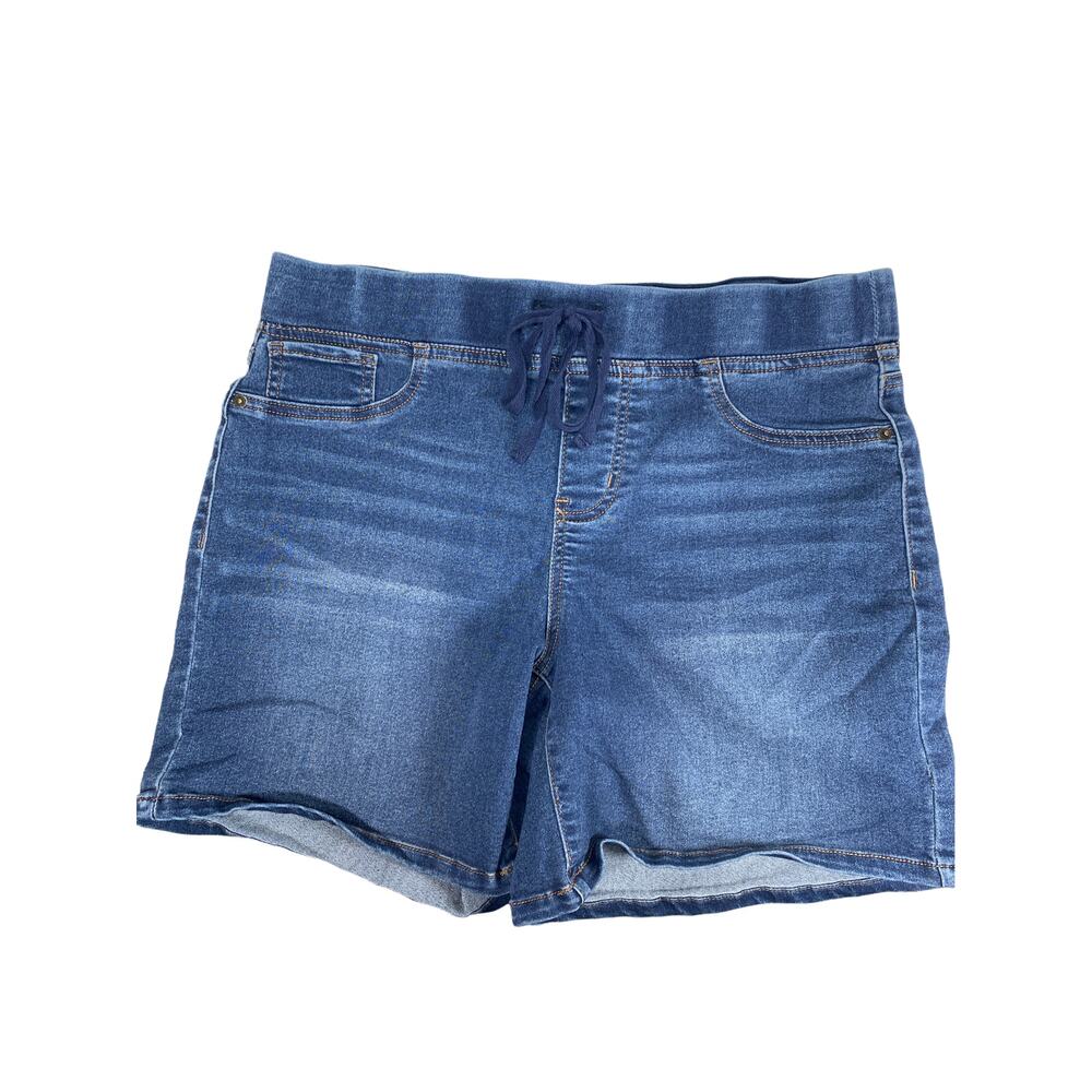 Wishful Park Girls Size Large Stretch Band Blue Denim Shorts